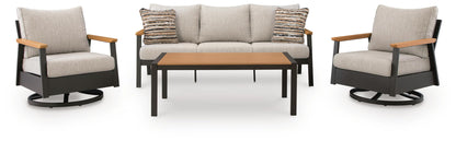 Carmel Highlands - Sofa, Chairs, Table Set (Set of 4) - Dark Brown