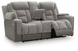 Mixed Motion - Power Reclining Loveseat With Console / Adjustable Headrest