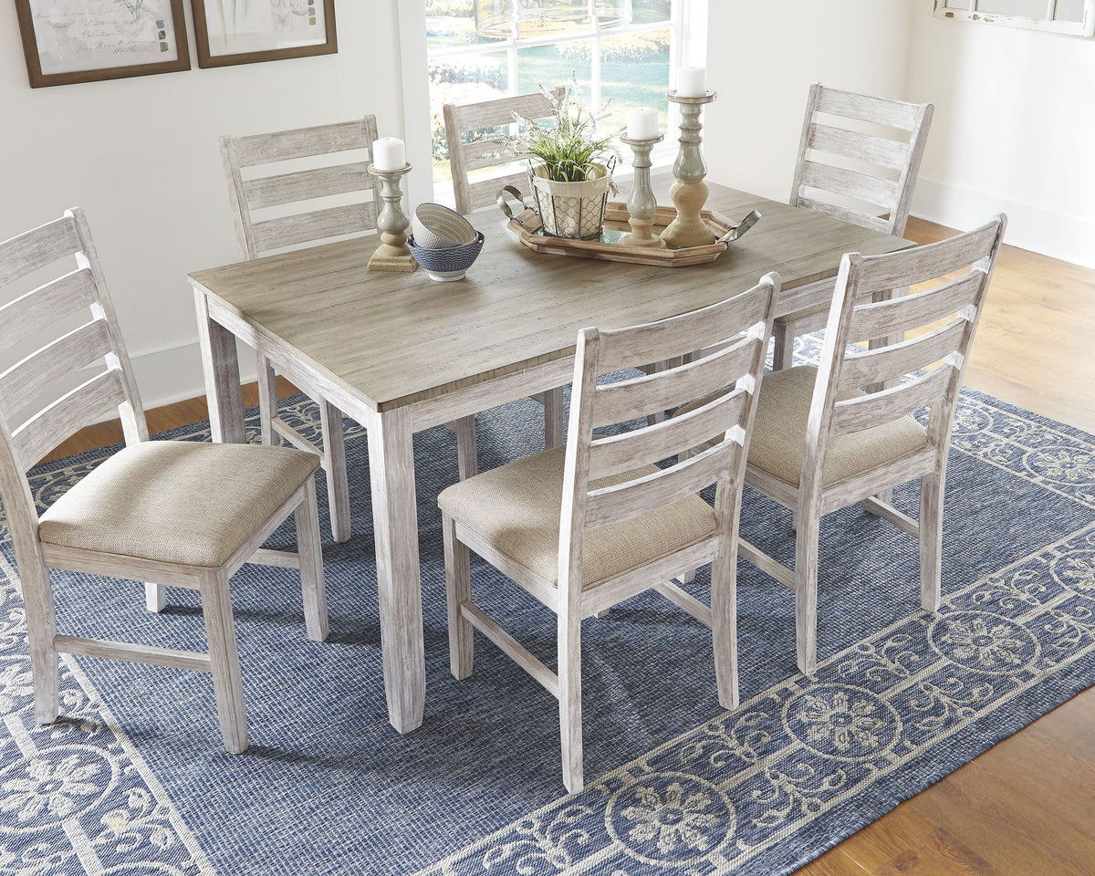 Skempton - Dining Room Table Set (Set of 7) - White