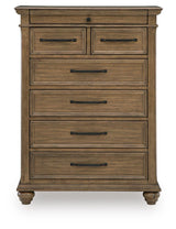 Karallin - Seven Drawer Chest - Medium Brown