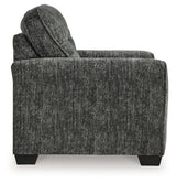 Lonoke - 2 Pc. - Chair And A Half, Ottoman - Gunmetal