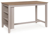 Harperfeld - Rectangular Dining Room Counter Table - Natural / Gray
