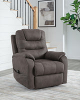 Snowfield - Power Lift Recliner - Gunmetal