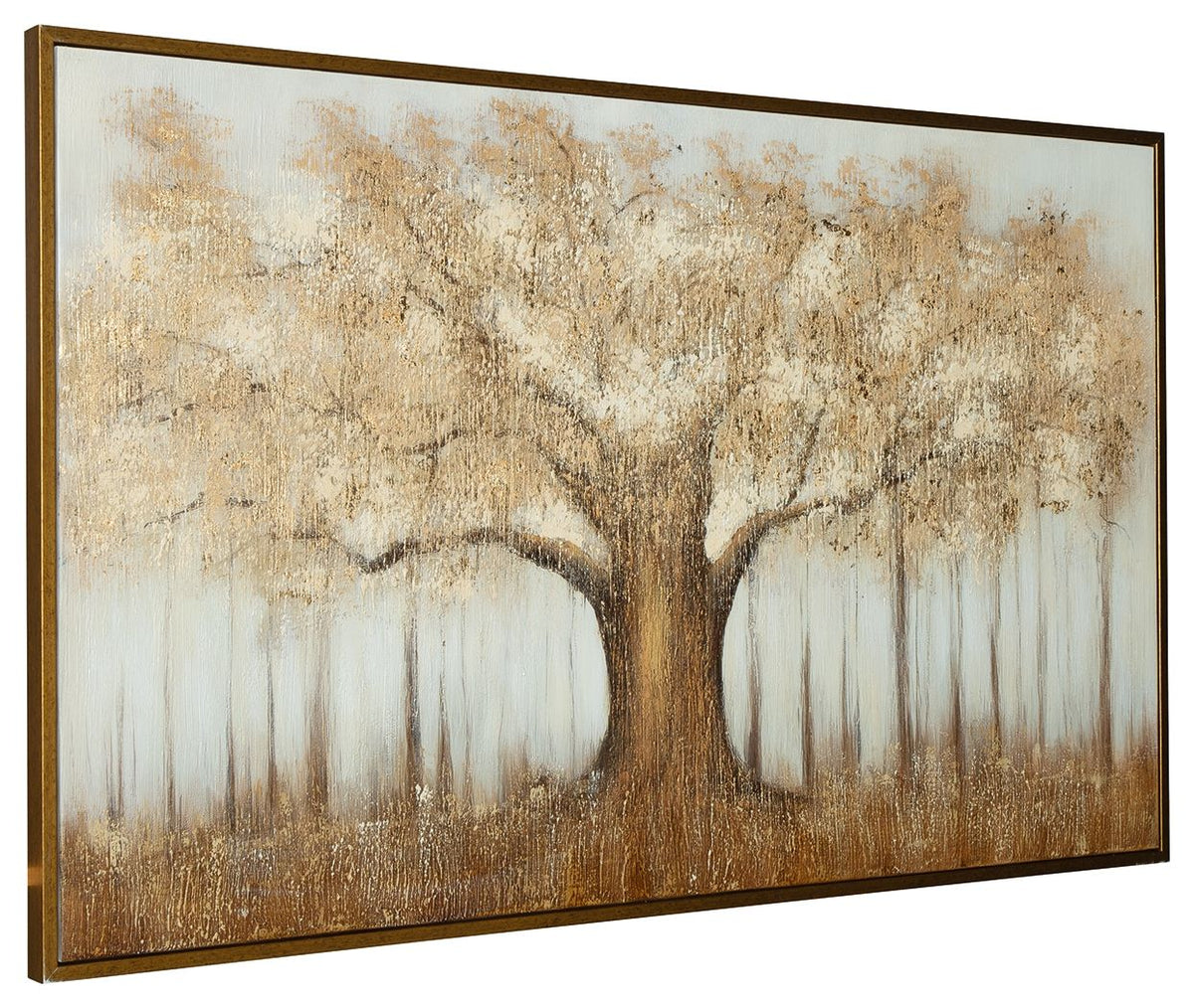 Dalewick - Wall Art - Brown / Gray / Gold Finish