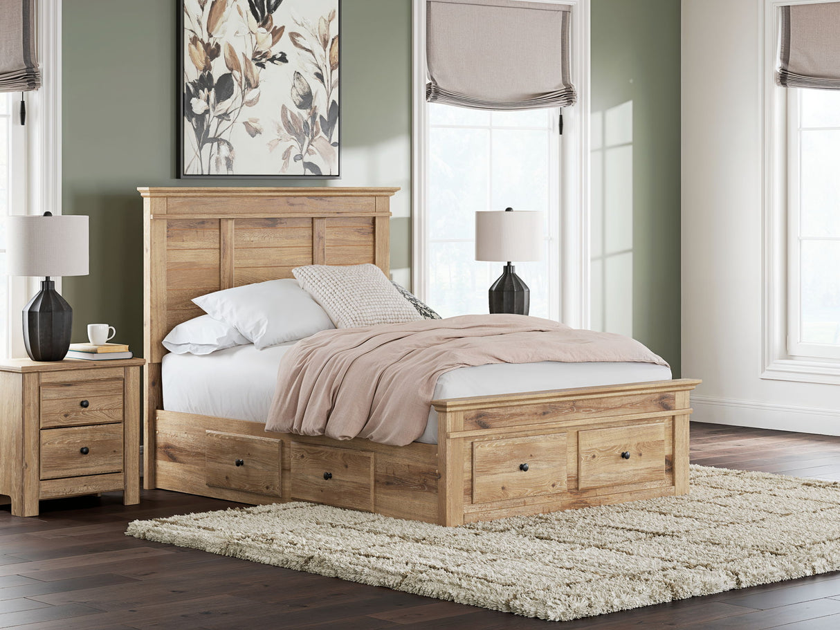 Makidern - Panel Storage Bed