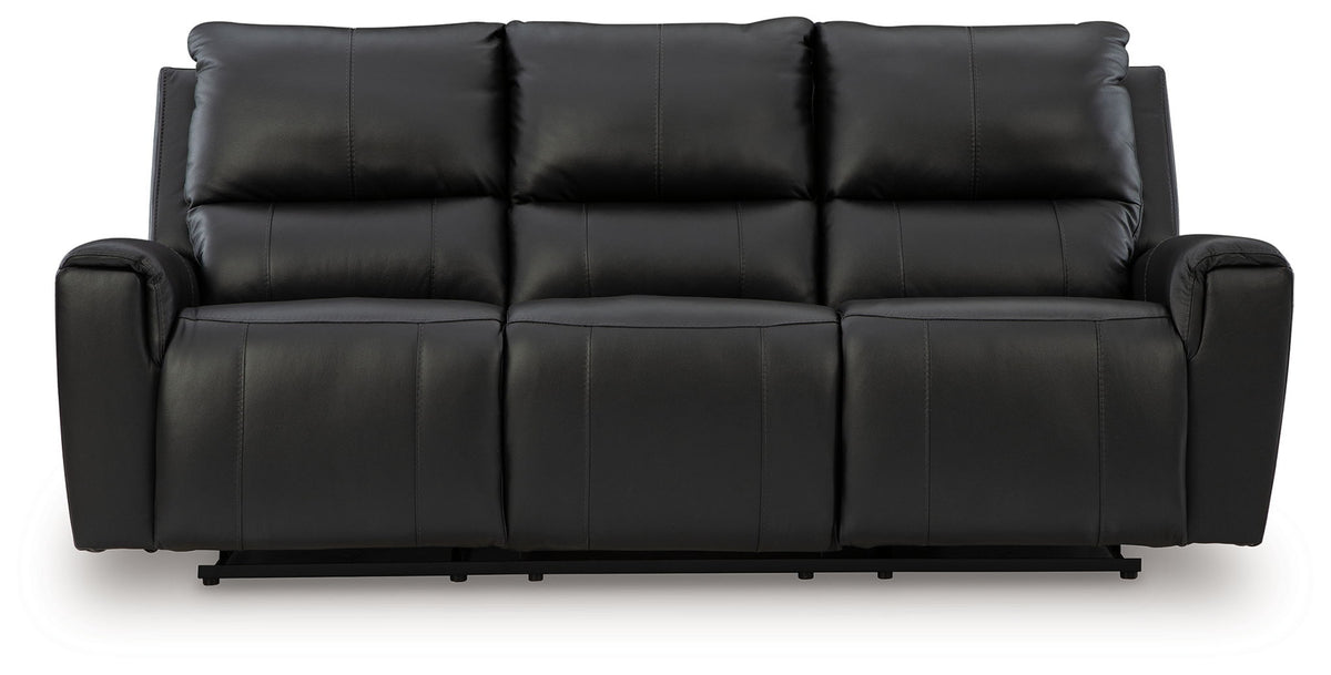 Glossmore - Reclining Sofa - Black