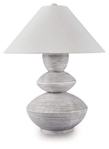 Brickdon - Poly Table Lamp - Distressed White