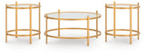 Pearlox - Occasional Table Set (Set of 3) - Gold
