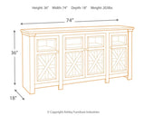 Bolanburg - Extra Large TV Stand - White / Brown / Beige
