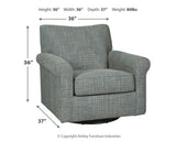 Renley - Swivel Glider Accent Chair