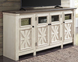Bolanburg - Extra Large TV Stand - White / Brown / Beige