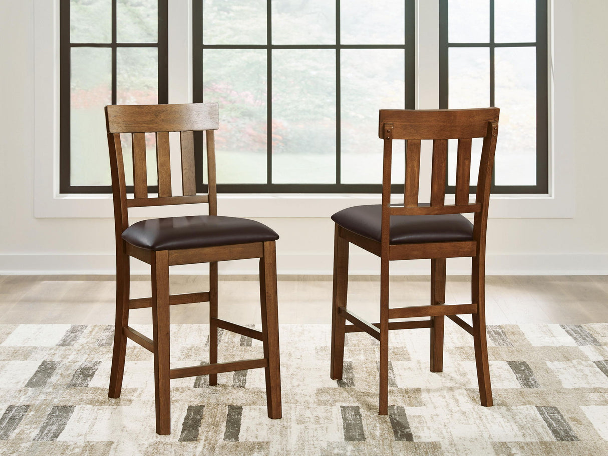 Ralene - Upholstered Barstool (Set of 2) - Medium Brown