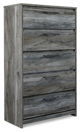 Baystorm - Five Drawer Chest - Gray