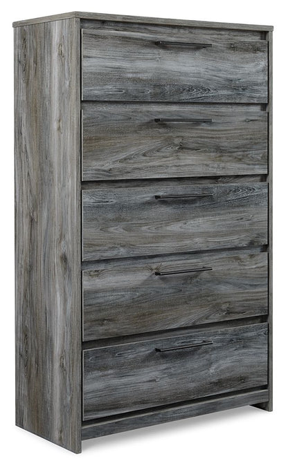 Baystorm - Five Drawer Chest - Gray
