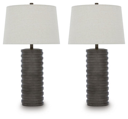 Neilett - Poly Table Lamp (Set of 2) - Antique Brown