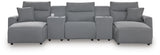 Modmax II - Reclining Sectional - Salt And Pepper