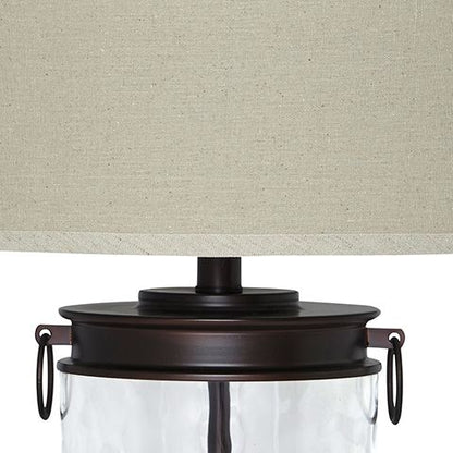 Tailynn - Glass Table Lamp  - Clear / Bronze Finish