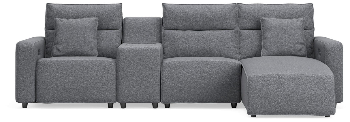 Modmax II - Reclining Sectional - Salt And Pepper