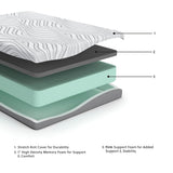 8 Inch Memory Foam - Rv King Mattress - White