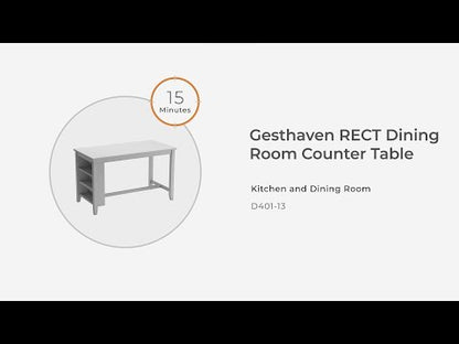 Gesthaven - Rectangular Dining Room Counter Table